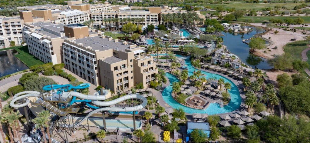 Desert Ridge Resort grounds featuring water park.